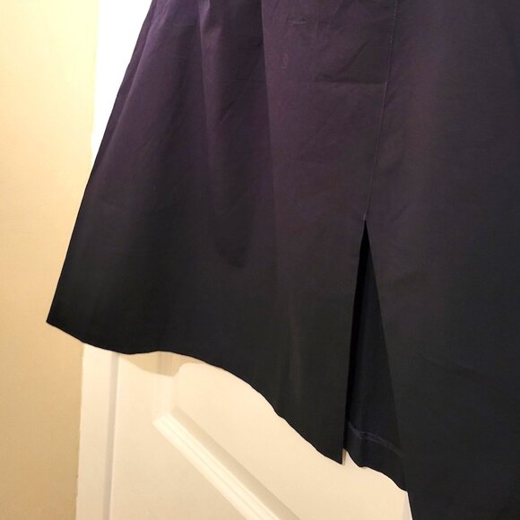 DKNY Women's Cotton midi A-line Skirt / Black / US 2 - Picture 15 of 15